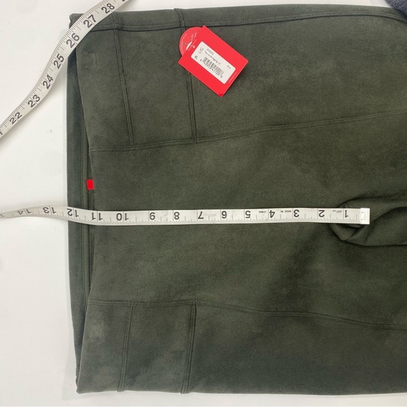 Spanx Faux Suede Olive Army Green size Lp - Picture 10 of 13